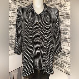 Black & White Polka Dot Blouse